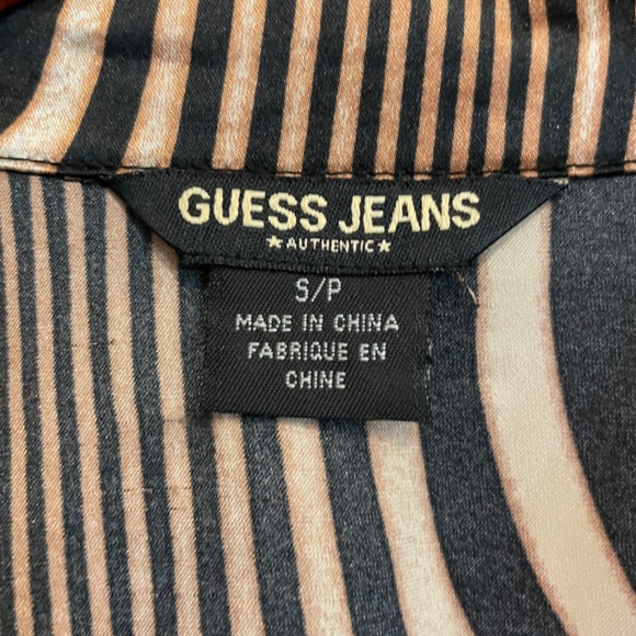 Tiger striped button down, small, Guess Jeans - Picture 5 of 9